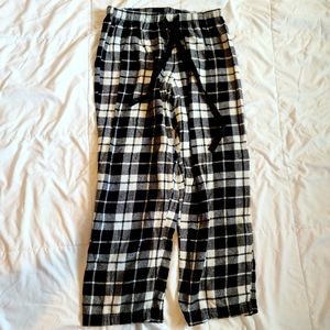 Sleep Chic Comfy Pajama Pants - Plaid, Black/White